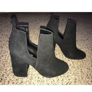 Suede booties